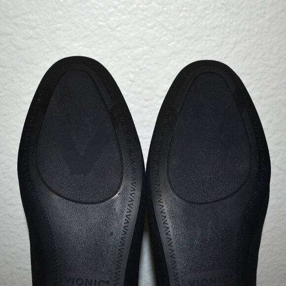 Vionic Women's Willa II Black Shimmery Flat Shoe Sz 7.5 - Picture 6 of 10